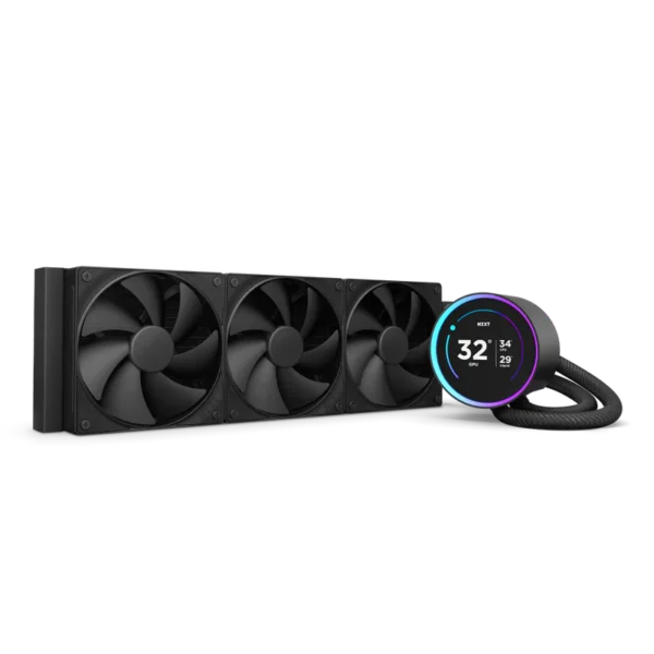 NZXT Kraken Elite 360mm V2 AIO Black Liquid Cooler | High-Performance PC Cooling