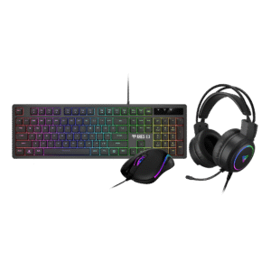 GAMDIAS Poseidon E2 3-In-1 Combo | Wired Keyboard, Mouse & Mouse Mat Gaming Bundle