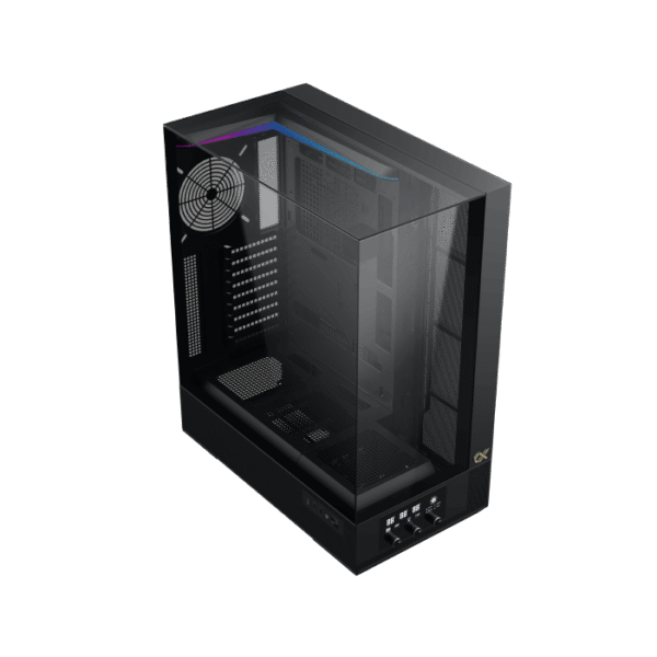 Xigmatek Vision Pro Black E-ATX Case | Tempered Glass, USB Type-C, ARGB Fans & LED Control Panel - Image 3
