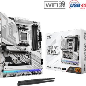 ASRock X870 PRO RS WiFi | AMD AM5 ATX Motherboard with DDR5, PCIe 5.0, M.2 NVMe & WiFi