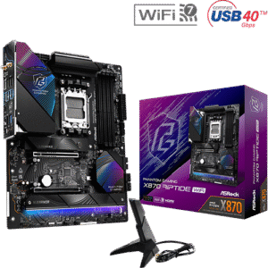 ASRock X870 Riptide WiFi | AMD AM5 ATX Motherboard with DDR5, PCIe 5.0, M.2 NVMe & WiFi