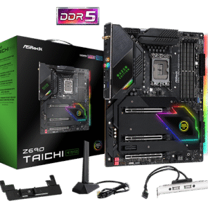 ASRock Z690 Taichi Razer Edition | Intel 12th Gen ATX Motherboard with DDR5, PCIe 5.0, WiFi 6E & Razer Chroma RGB