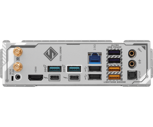 ASRock Z890 Steel Legend WiFi | Intel 800 Series ATX Motherboard with DDR5, PCIe 5.0 & WiFi 7 - Image 4