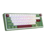 Royal Kludge R65 Single-Mode RGB | 66-Key Hot-Swappable Mechanical Keyboard in Greensand with Blue Switch