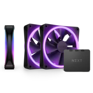NZXT F120 RGB Duo 120mm PWM Black Triple Pack Fan | High-Performance PC Cooling