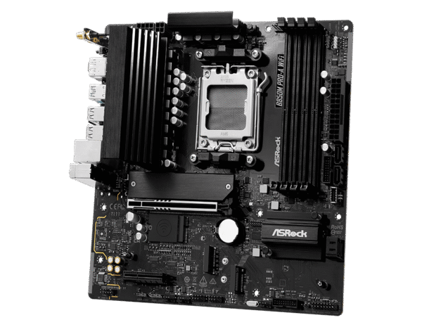 ASRock B850M PRO-A WiFi | AMD AM5 Micro-ATX Motherboard with DDR5, PCIe 5.0 & WiFi - Image 3