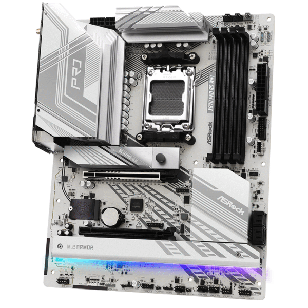 ASRock X870 PRO RS WiFi | AMD AM5 ATX Motherboard with DDR5, PCIe 5.0, M.2 NVMe & WiFi - Image 2