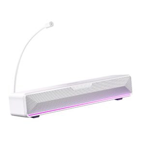MCHOSE G20 Pro Bluetooth Speaker White | Stereo, Bass & Treble Sound with Wired & Bluetooth