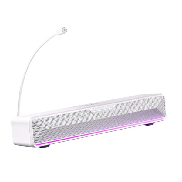 MCHOSE G20 Pro Bluetooth Speaker White | Stereo, Bass & Treble Sound with Wired & Bluetooth
