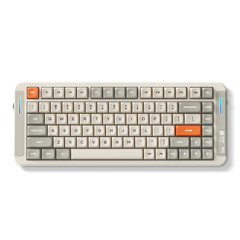 MCHOSE X75 Mechanical Keyboard Retro White | 75% Layout with Hyacinth Switch & PBT Keycaps - Image 2