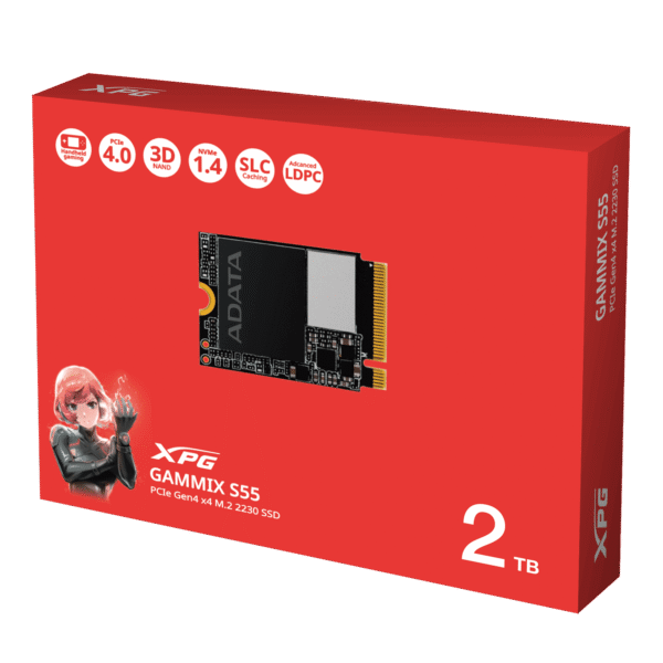 XPG GAMMIX S55 2TB PCIe Gen4x4 M.2 SSD | 5000MB/s Read & 3200MB/s Write - Image 3