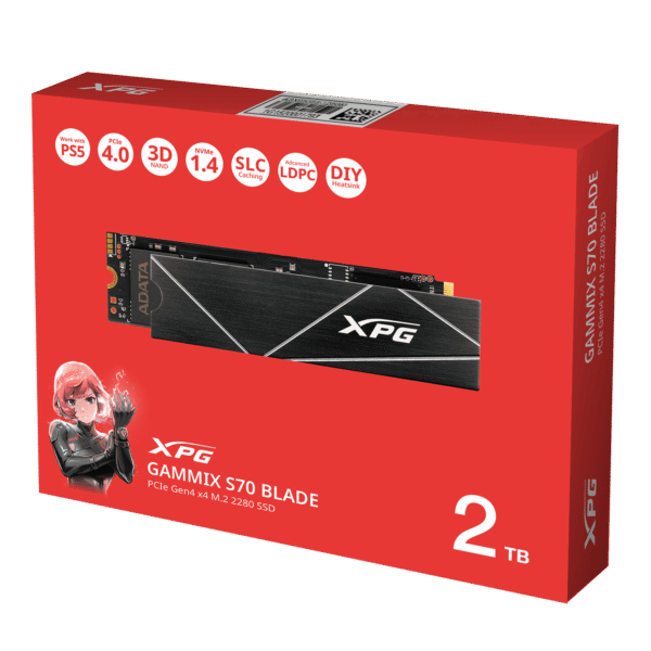 XPG GAMMIX S70 BLADE 2TB PCIe Gen4x4 M.2 SSD | High-Speed Gaming & Professional Storage - Image 4
