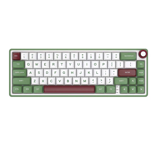 Royal Kludge R65 Single-Mode RGB | 66-Key Hot-Swappable Mechanical Keyboard in Greensand with Blue Switch - Image 4