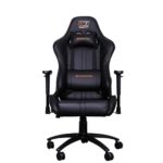 Xigmatek Chicane Gaming Chair Matt Black | 2D Armrests, Butterfly Gas Lift, Headrest & Lumbar Support