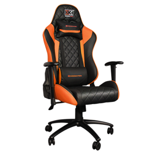 Xigmatek Hairpin Gaming Chair Black & Orange | 2D Armrests, Butterfly Mechanism, Class 4 Gas Lift