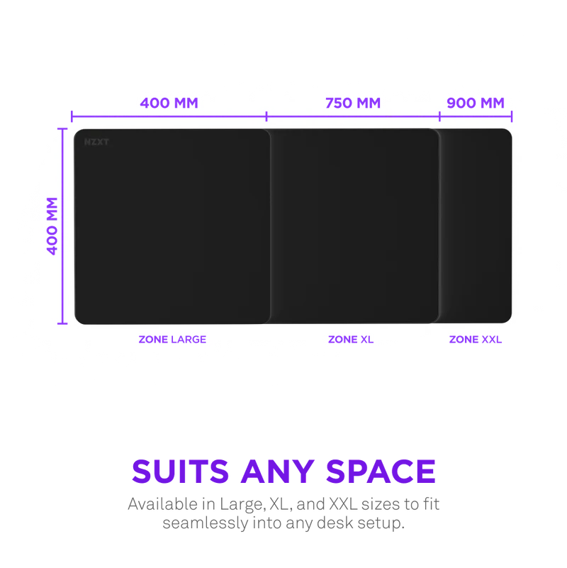 NZXT Zone XL White Gaming Mouse Pad | Extra-Large Precision Surface - Image 5